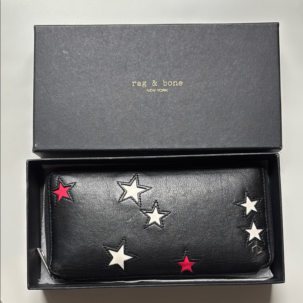 Rag & Bone Black Star Wallet
